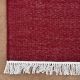 Handmade Red Cotton Modern Dhurrie For Home Decor